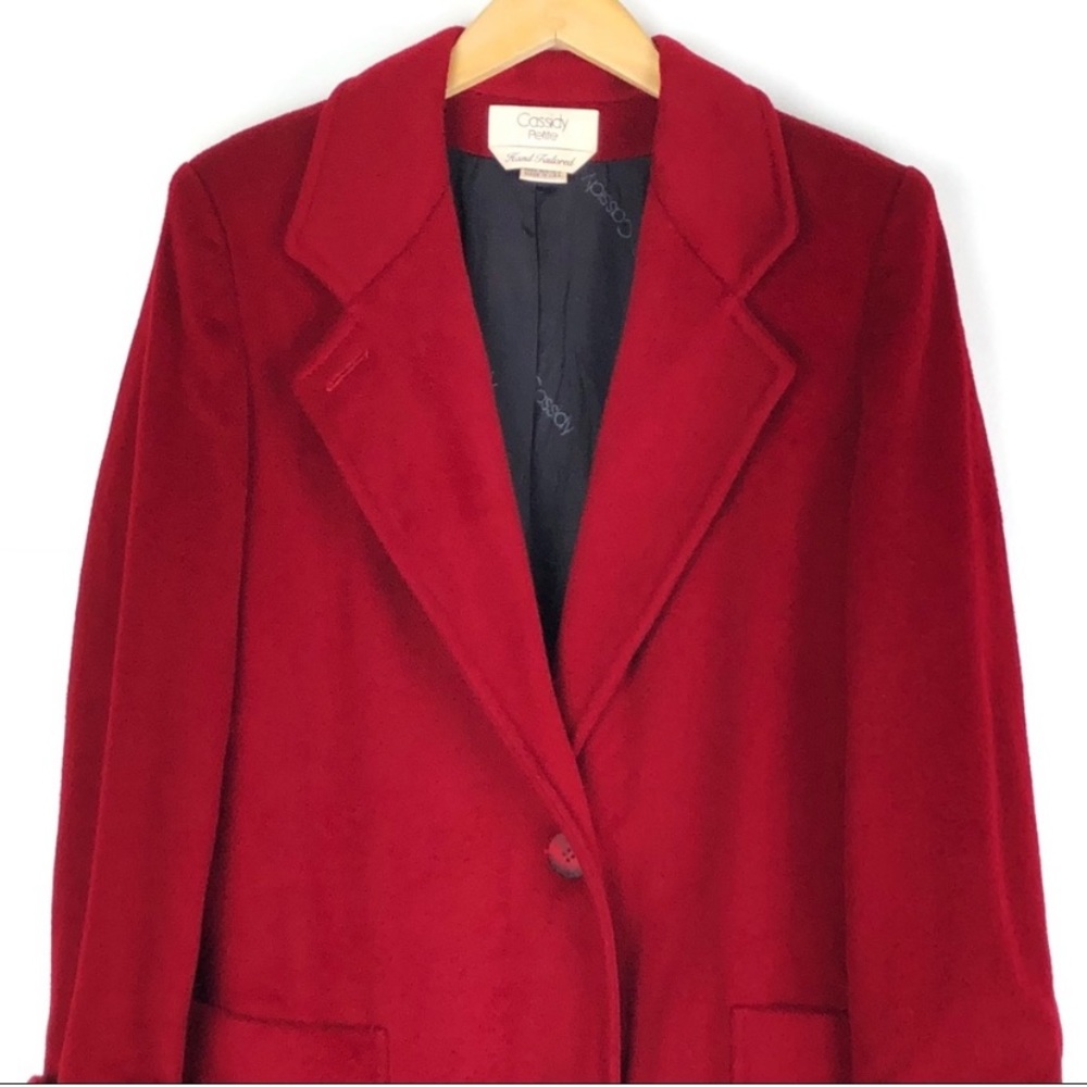 Vintage Cassidy Petite Wool Trench Peacoat Size 8 - Picture 3 of 7